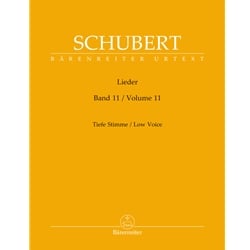 Lieder, Volume 11 - Low Voice and Piano