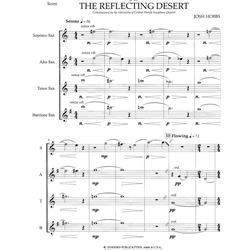 Reflecting Desert - Saxophone Quartet (SATB)