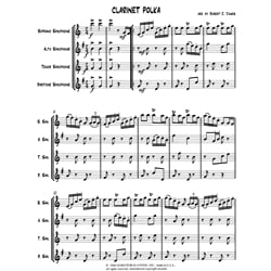 Clarinet Polka - Saxophone Quartet (SATB)