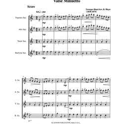 Valse Minuetto - Saxophone Quartet (SATB)