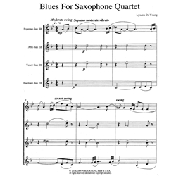Blues For Saxophone Quartet (SATB)