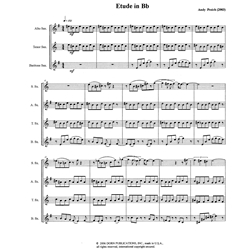 Etude in Bb - Saxophone Quartet (SATB)