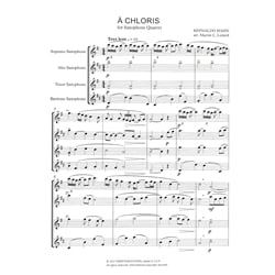 A Chloris - Saxophone Quartet (SATB)