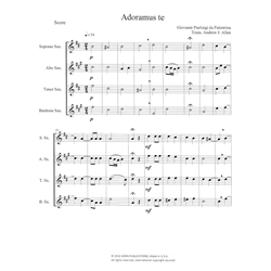 Adoramus te - Saxophone Quartet (SATB)