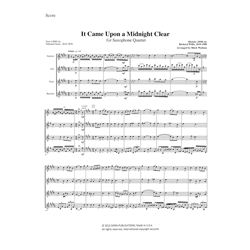 It Came Upon a Midnight Clear - Saxophone Quartet (SATB)