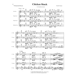 Chicken Shack - Saxophone Quartet (ATTB/SATB)