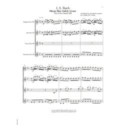 Sheep May Safely Graze - Saxophone Quartet (SATB)
