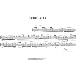 Echolalia - Flute Unaccompanied