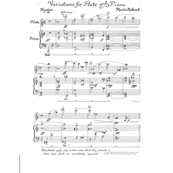 Variations for Flute and Piano