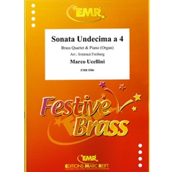 Sonata No. 11 for 4 - Brass Quartet w/Piano (or Organ)