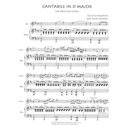 Cantabile in D Major - Oboe (or English Horn) and Piano