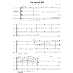 Scarborough Fair - Clarinet Quartet