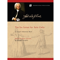 6 Suites, BWV 1007-1012 - Bass Clarinet Unaccompanied (Bass Clef)