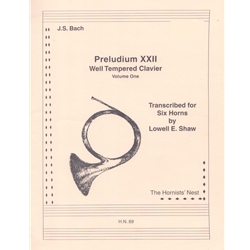 Prelude XXII from WTC, Vol. 1 - Horn Sextet