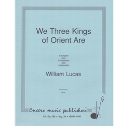 We Three Kings of Orient Are - Brass Choir with Percussion