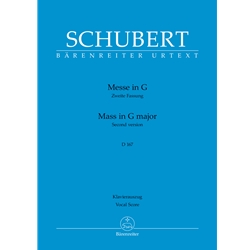 Mass in G Major D 167 - Vocal Score (2nd Edition)