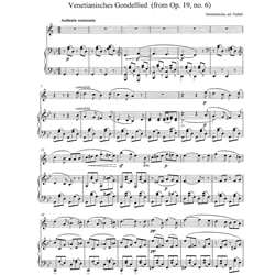 6 Songs Without Words - Soprano Saxophone and Piano