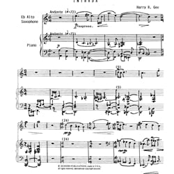 Intrada - Alto Saxophone and Piano