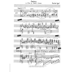 Fantasia on a Theme by Ronald L. Caravan - Soprano Saxophone and Piano
