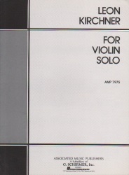 For Violin Solo - Violin Unaccompanied