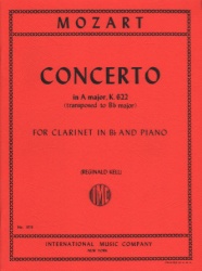 Concerto, K. 622 (Transposed to B-flat Major) - Clarinet and Piano