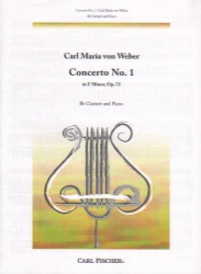 Concerto No. 1 in F Minor, Op. 73 - Clarinet and Piano