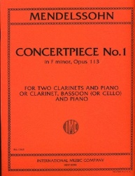 Concert Piece No. 1 in F Minor, Op. 113 - Clarinet Duet and Piano