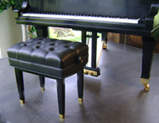 Jansen J2 Standard Artist Piano Bench (Ebony Finish)