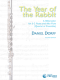 Year of the Rabbit : A Watercolor - Flute Quartet or Choir