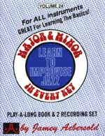 Jamey Aebersold Vol. 24 Book & CD - Major and Minor in Every Key