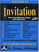 Jamey Aebersold Vol. 59 Book & CD - Invitation: Play Along B3 Organ