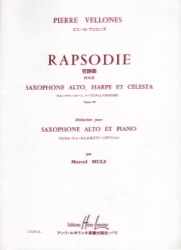 Rhapsodie, Op. 92 - Alto Sax and Piano