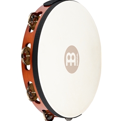 Meinl TAH1AB Traditional Goat-Skin Wood Tambourines, Steel Jingles