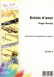 Eclats d'Azur - Saxophone Quartet (SATB) and Piano