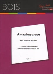 Amazing Grace - Clarinet Quartet (or Quintet)