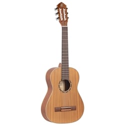 Ortega R122-1/2 Cedar/Mahogany 1/2 Size Classical Guitar with Gig Bag