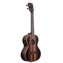 Kala KA-EBY-TE Striped Ebony Tenor Ukulele with EQ