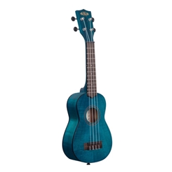 Kala KA-SEMB Exotic Mahogany Soprano Ukulele - Blue