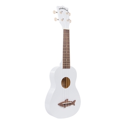 Makala MK-SS/WHT Shark Soprano Ukulele - Great White