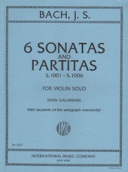 6 Sonatas and Partitas, S. 1001-1006 - Violin Unaccompanied