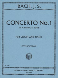 Concerto No. 1 in A Minor, BWV 1041 - Violin and Piano