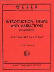 Introduction, Theme, and Variations - Clarinet and Piano