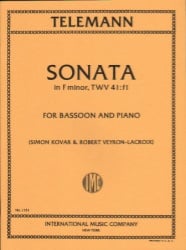 Sonata in F Minor TWV 41:f1 - Bassoon and Piano