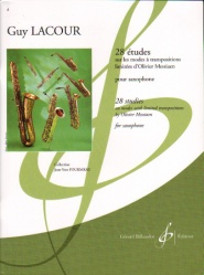 28 Studies on Modes of Messiaen with Limited Transpositions - Saxophone