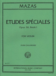 Etudes Speciales, Op. 36, Book 1 - Violin