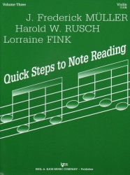 Quick Steps to Note Reading, Vol. 3 - Violin