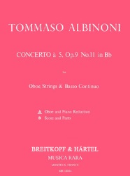 Concerto in B-flat Op. 9 No. 11 - Oboe and Piano