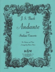 Andante from Italian Concerto - Clarinet and Piano