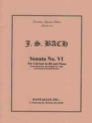 Sonata No. 6 - Clarinet and Piano