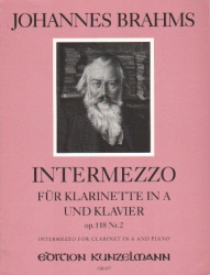 Intermezzo, Op. 118, No. 2 - Clarinet in A and Piano